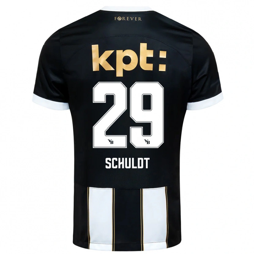 Danxen Heren Inga Schuldt #29 Zwart Wit Uitshirt Uittenue 2025/26 T-Shirt België