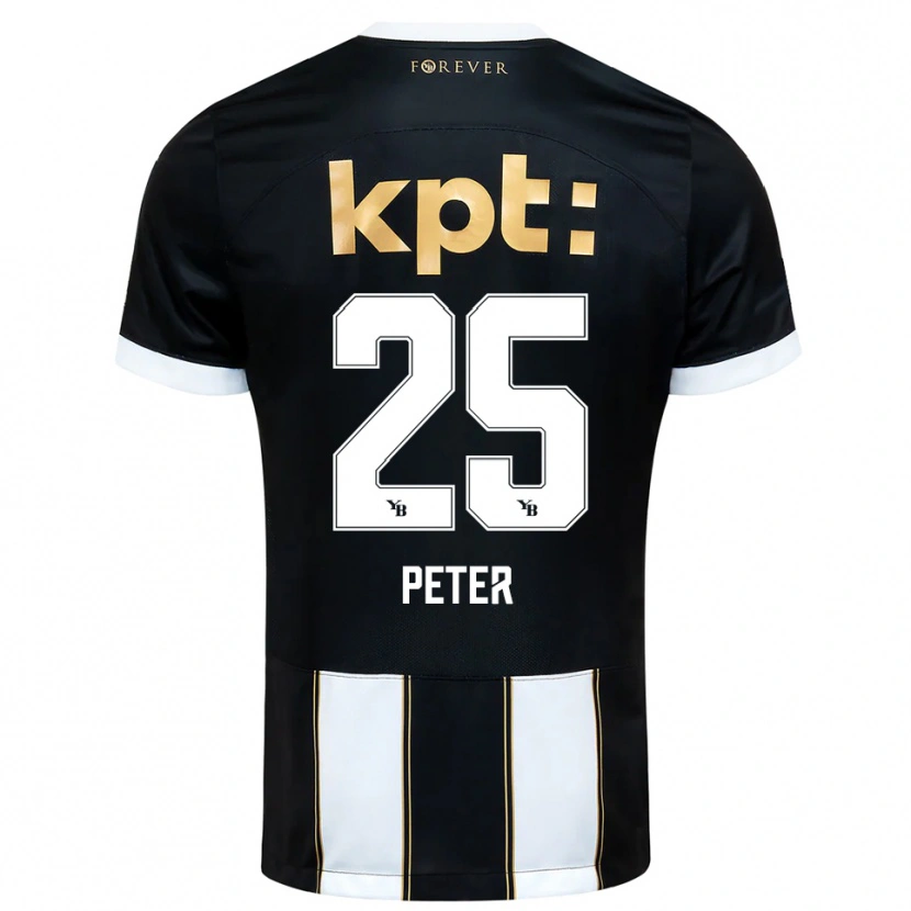 Danxen Heren Luc Peter #25 Zwart Wit Uitshirt Uittenue 2025/26 T-Shirt België