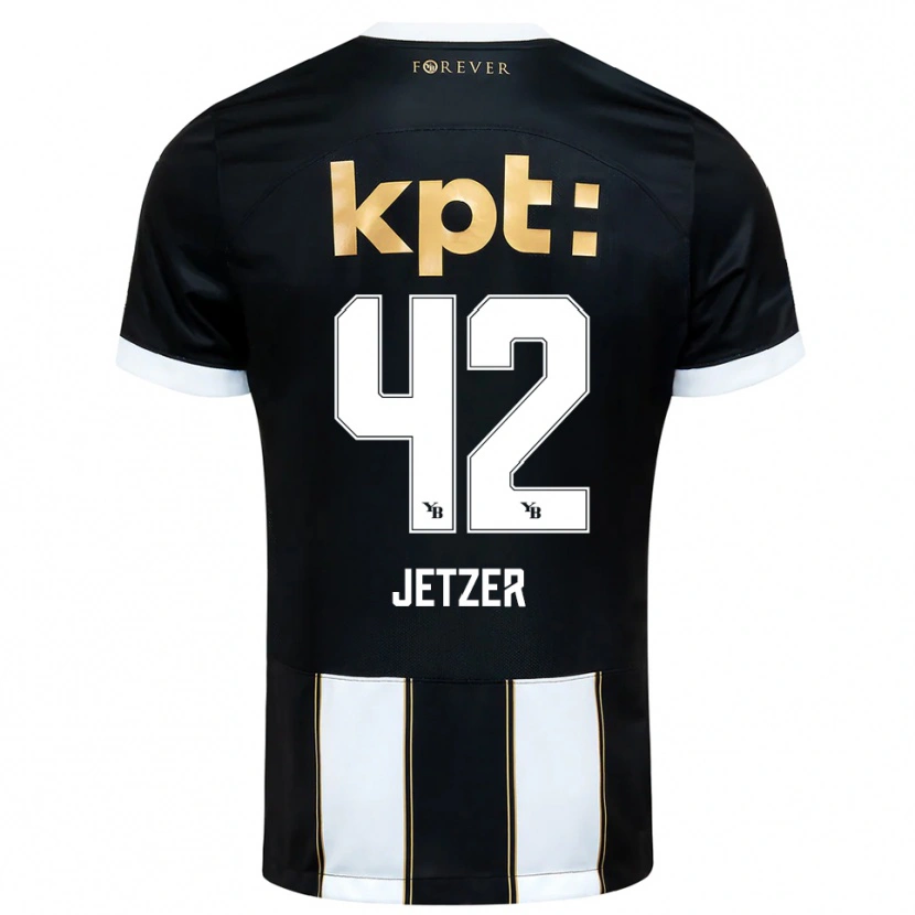 Danxen Heren Lorin Jetzer #42 Zwart Wit Uitshirt Uittenue 2025/26 T-Shirt België