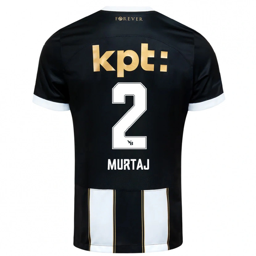 Danxen Heren Auron Murtaj #2 Zwart Wit Uitshirt Uittenue 2025/26 T-Shirt België