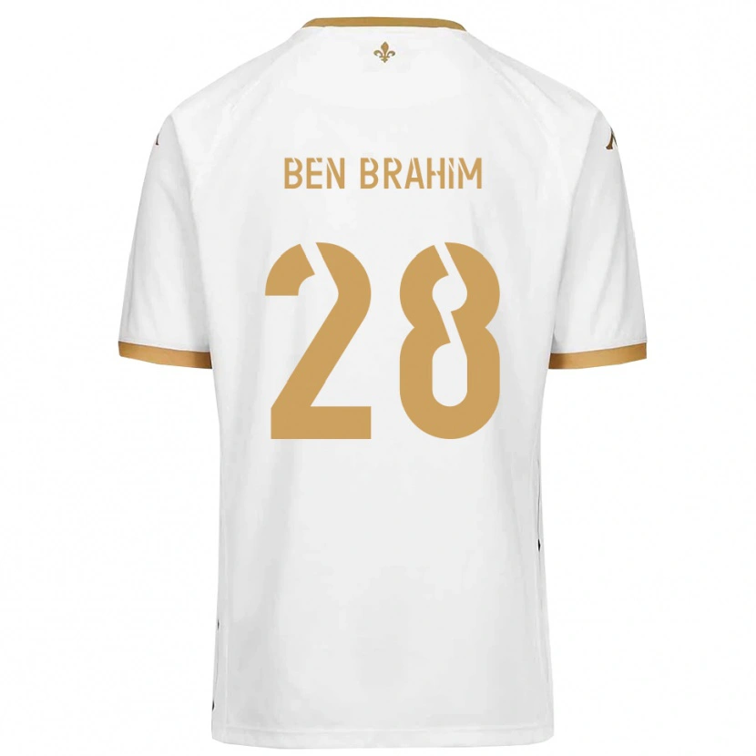 Danxen Heren Samir Ben Brahim #28 Wit Goud Uitshirt Uittenue 2025/26 T-Shirt België