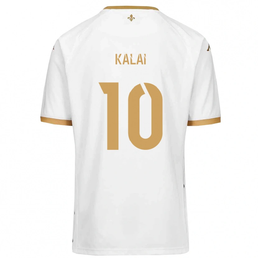 Danxen Heren Jawed Kalai #10 Wit Goud Uitshirt Uittenue 2025/26 T-Shirt België