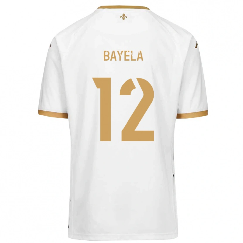 Danxen Heren Kaneyi Bayela #12 Wit Goud Uitshirt Uittenue 2025/26 T-Shirt België