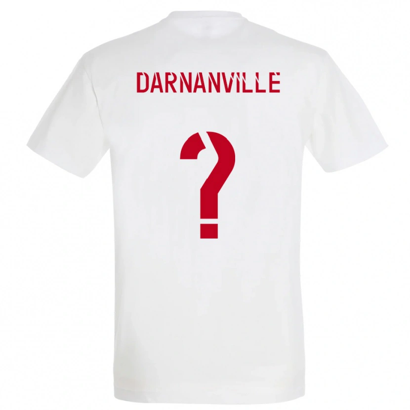 Danxen Heren Clément Darnanville #0 Wit Rood Geel Uitshirt Uittenue 2025/26 T-Shirt België