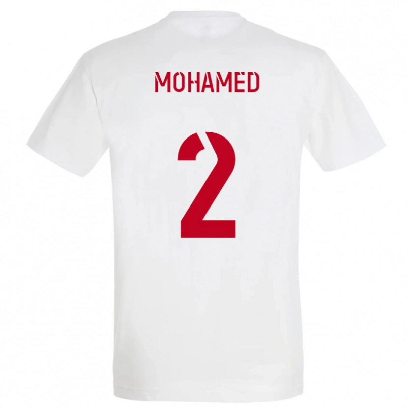 Danxen Heren Yanis Mohamed #2 Wit Rood Geel Uitshirt Uittenue 2025/26 T-Shirt België