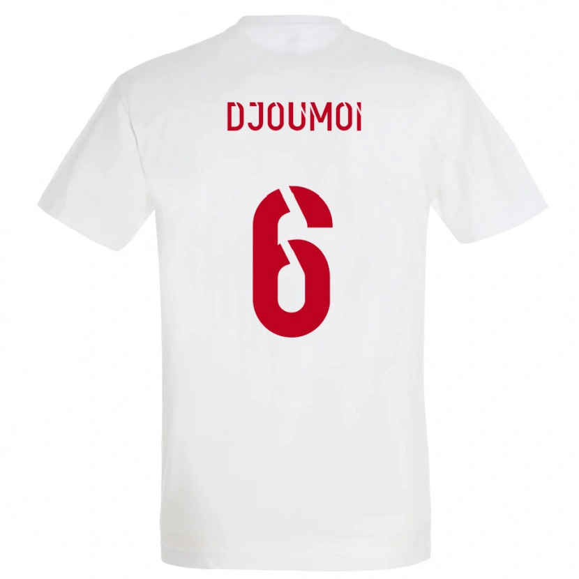 Danxen Heren Mourade Djoumoi #6 Wit Rood Geel Uitshirt Uittenue 2025/26 T-Shirt België