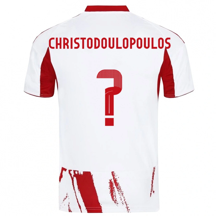 Danxen Heren Giannis Christodoulopoulos #0 Wit Rood Uitshirt Uittenue 2025/26 T-Shirt België