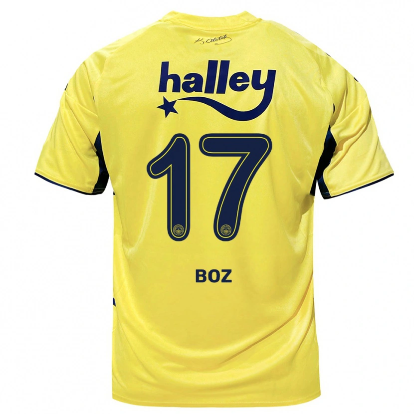 Danxen Heren Yasir Boz #17 Geel Donkerblauw Uitshirt Uittenue 2025/26 T-Shirt België