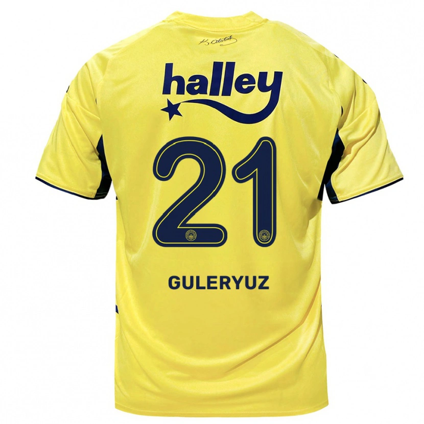 Danxen Heren Göknur Güleryüz #21 Geel Donkerblauw Uitshirt Uittenue 2025/26 T-Shirt België