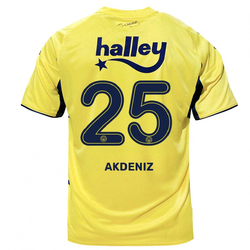 Danxen Heren Zeynep Akdeniz #25 Geel Donkerblauw Uitshirt Uittenue 2025/26 T-Shirt België