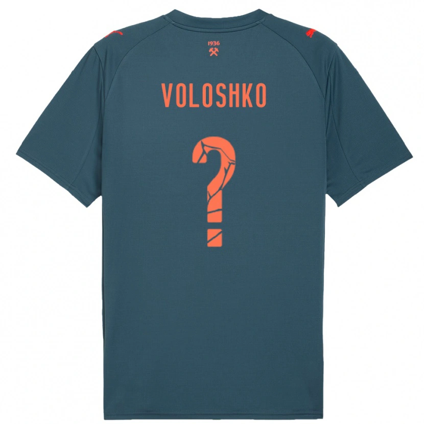 Danxen Heren Yevgeniy Voloshko #0 Donkerblauw Rood Uitshirt Uittenue 2025/26 T-Shirt België