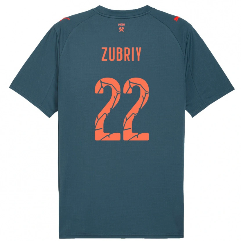 Danxen Heren Artem Zubriy #22 Donkerblauw Rood Uitshirt Uittenue 2025/26 T-Shirt België