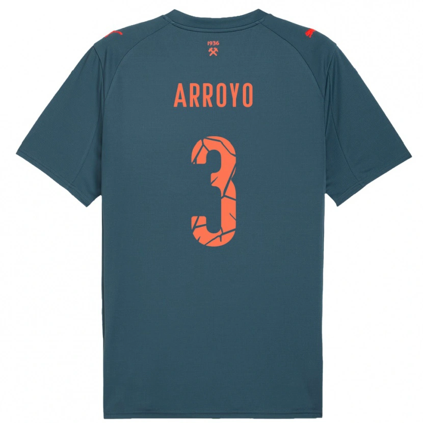 Danxen Heren Diego Arroyo #3 Donkerblauw Rood Uitshirt Uittenue 2025/26 T-Shirt België