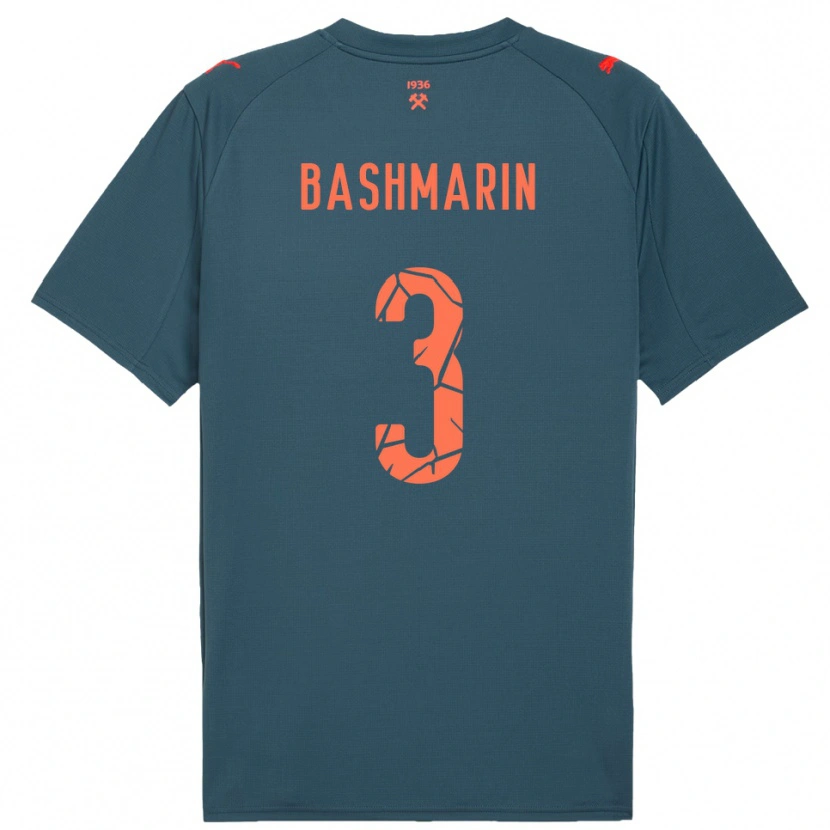 Danxen Heren Oleksandr Bashmarin #3 Donkerblauw Rood Uitshirt Uittenue 2025/26 T-Shirt België