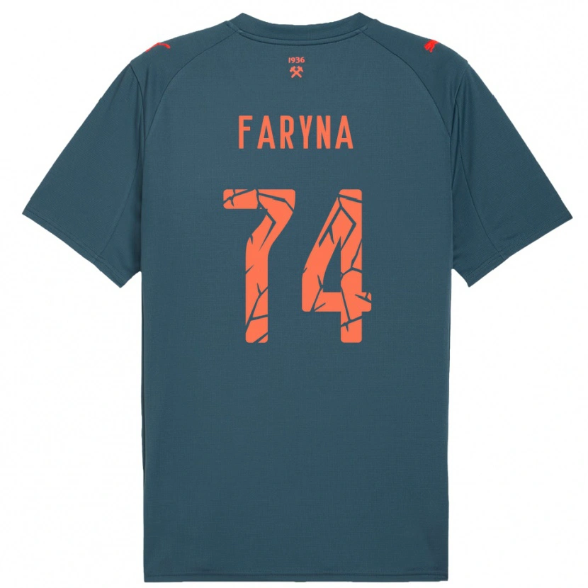 Danxen Heren Maryan Faryna #74 Donkerblauw Rood Uitshirt Uittenue 2025/26 T-Shirt België