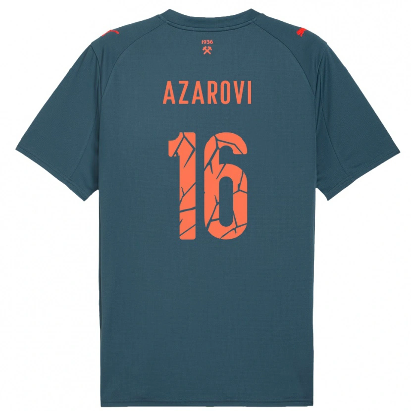 Danxen Heren Irakli Azarovi #16 Donkerblauw Rood Uitshirt Uittenue 2025/26 T-Shirt België