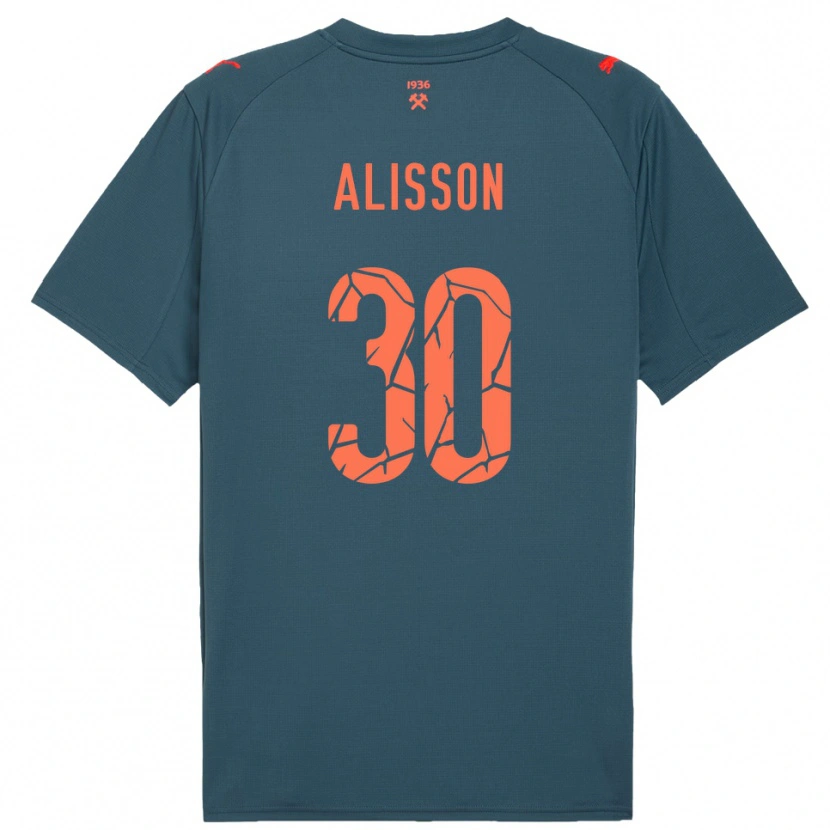 Danxen Heren Alisson #30 Donkerblauw Rood Uitshirt Uittenue 2025/26 T-Shirt België