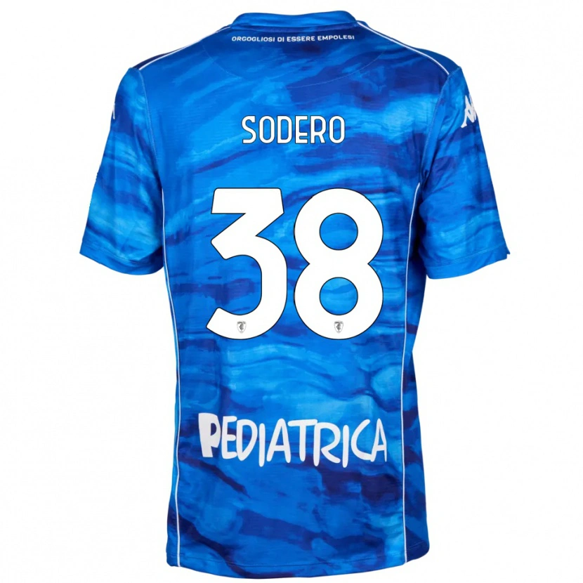Danxen Dames Andrea Sodero #38 Blauw Wit Thuisshirt Thuistenue 2025/26 T-Shirt België