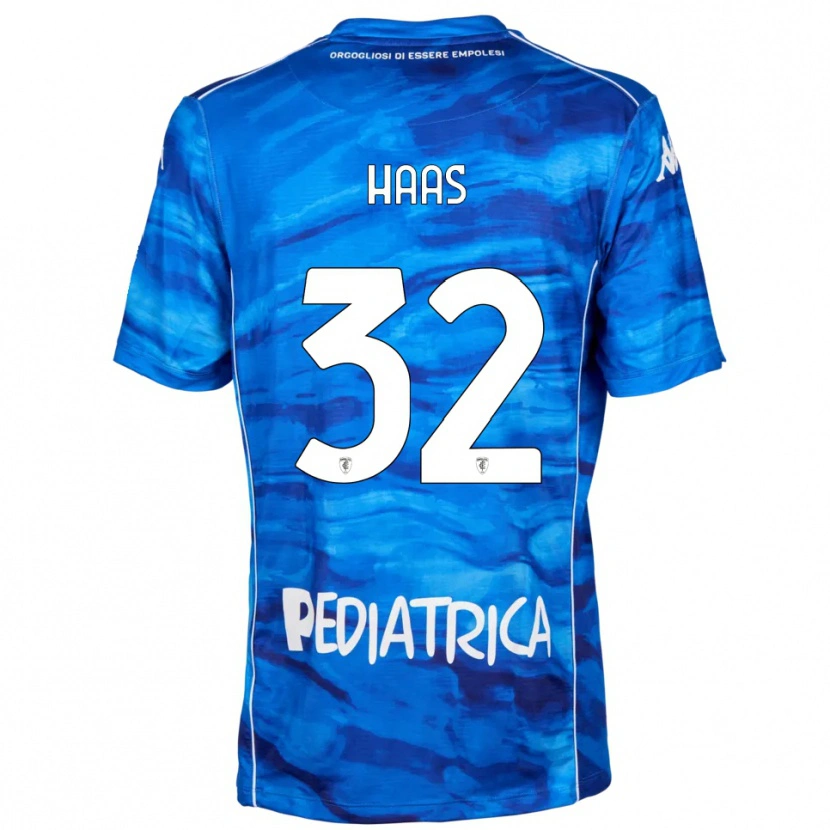 Danxen Dames Nicolas Haas #32 Blauw Wit Thuisshirt Thuistenue 2025/26 T-Shirt België