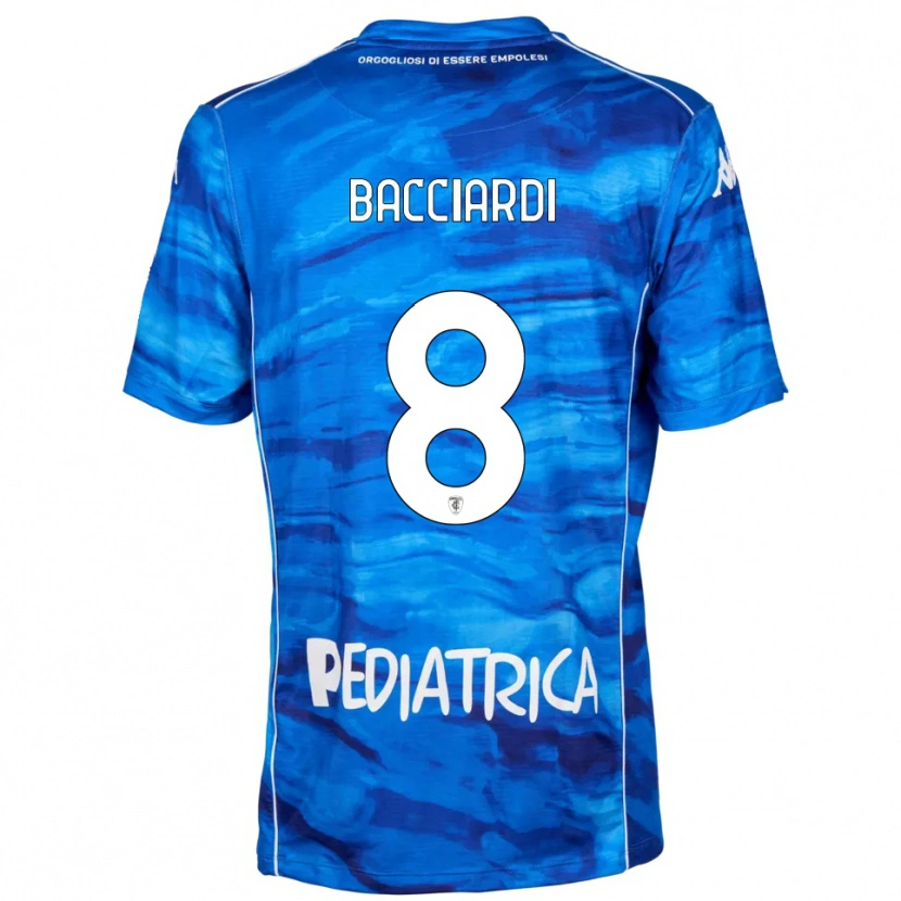 Danxen Dames Andrea Bacciardi #8 Blauw Wit Thuisshirt Thuistenue 2025/26 T-Shirt België