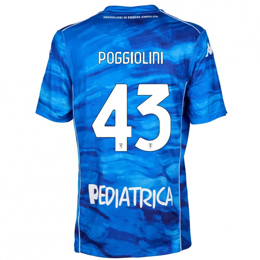 Danxen Dames Duccio Poggiolini #43 Blauw Wit Thuisshirt Thuistenue 2025/26 T-Shirt België