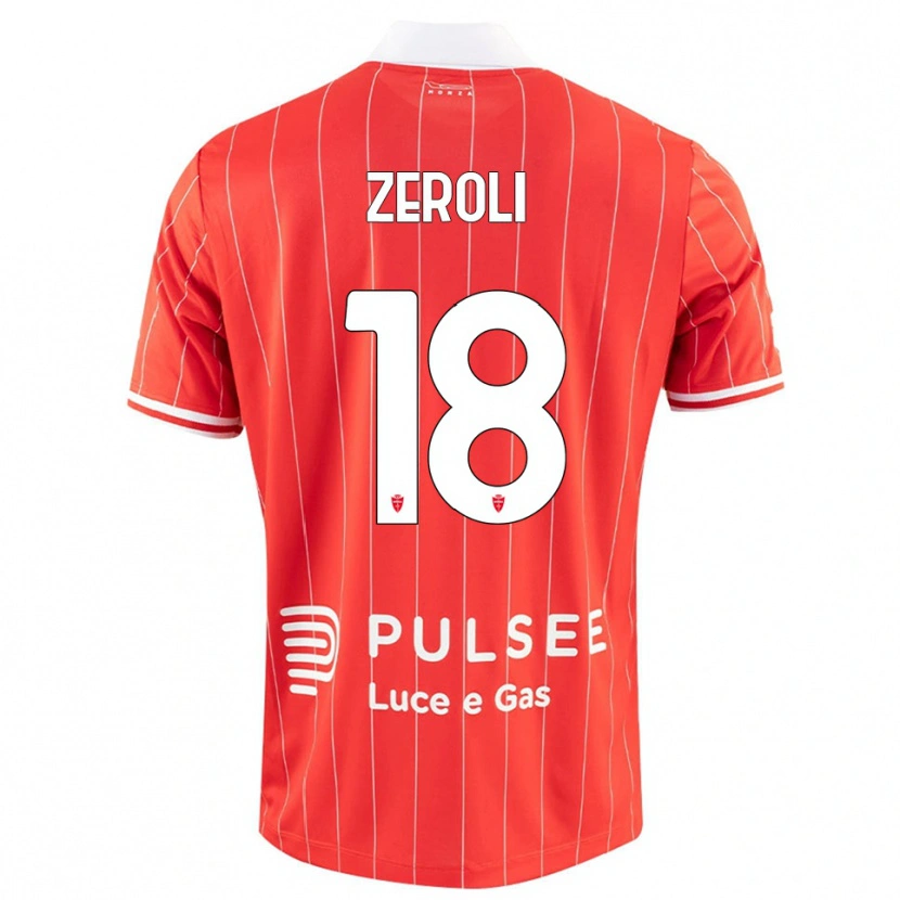 Danxen Dames Kevin Zeroli #18 Rood Wit Thuisshirt Thuistenue 2025/26 T-Shirt België