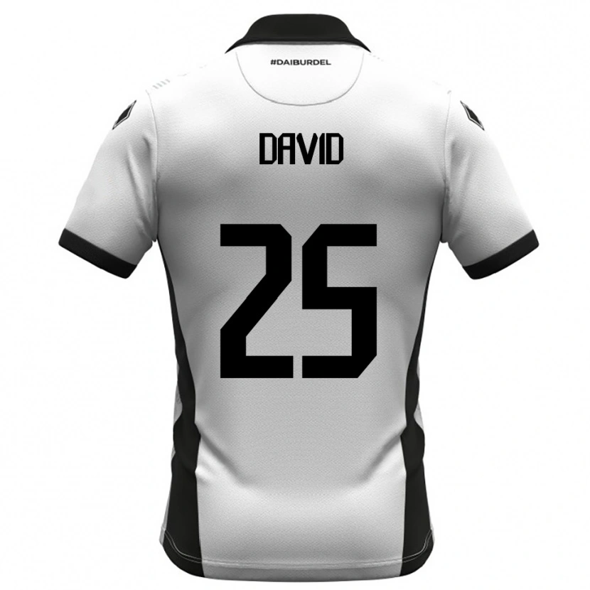 Danxen Dames Antonio David #25 Wit Zwart Oranje Thuisshirt Thuistenue 2025/26 T-Shirt België