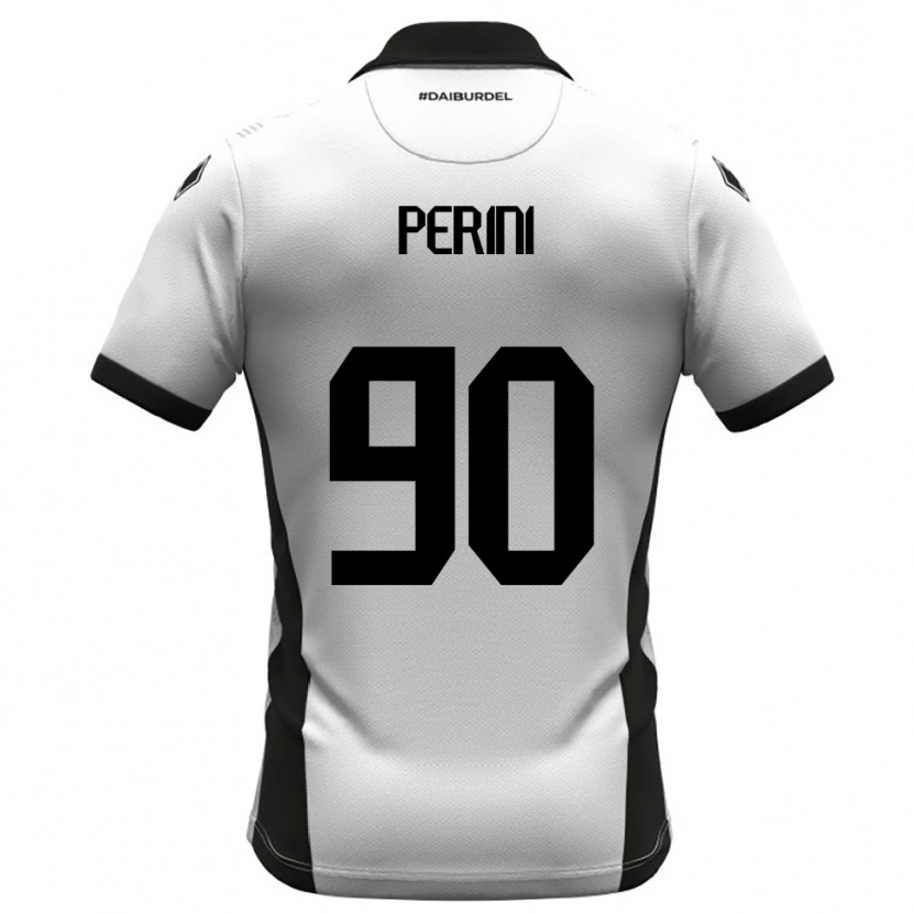 Danxen Dames Giovanni Perini #90 Wit Zwart Oranje Thuisshirt Thuistenue 2025/26 T-Shirt België