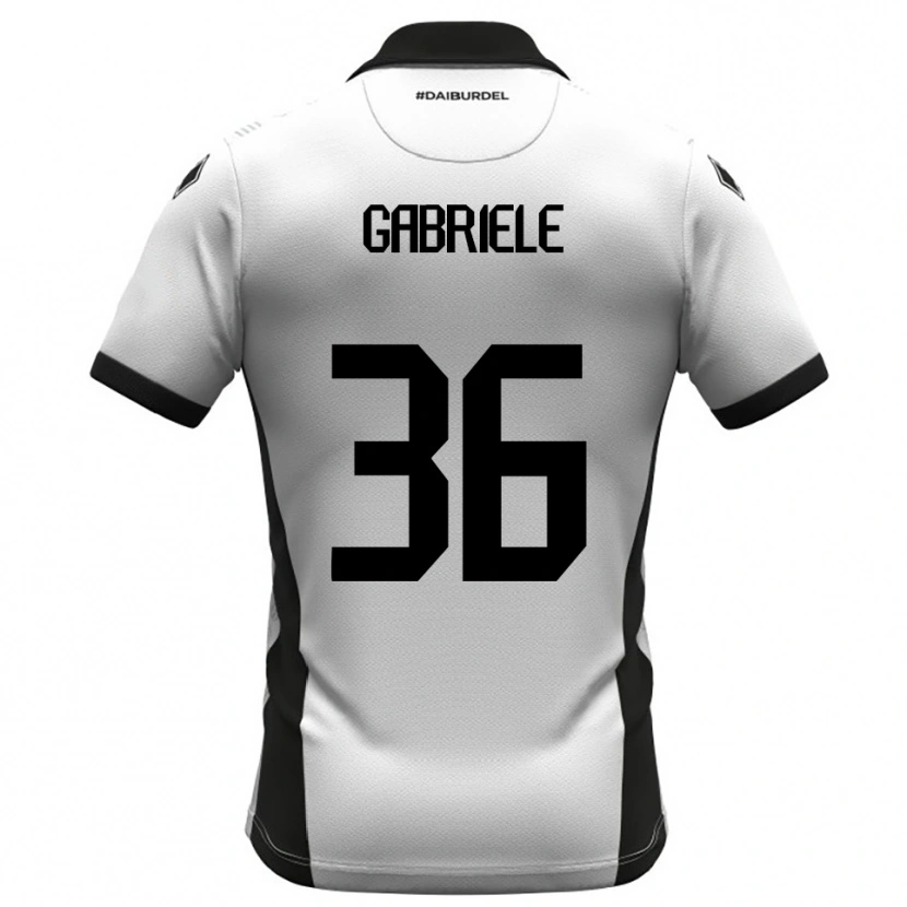Danxen Dames Tommaso Gabriele #36 Wit Zwart Oranje Thuisshirt Thuistenue 2025/26 T-Shirt België
