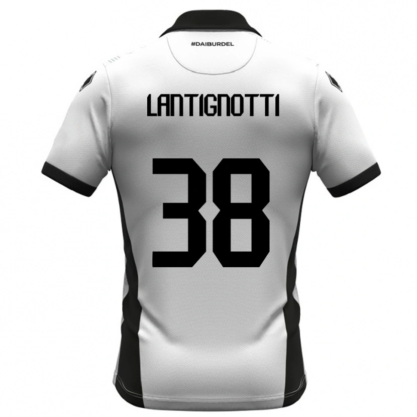 Danxen Dames Andrea Lantignotti #38 Wit Zwart Oranje Thuisshirt Thuistenue 2025/26 T-Shirt België