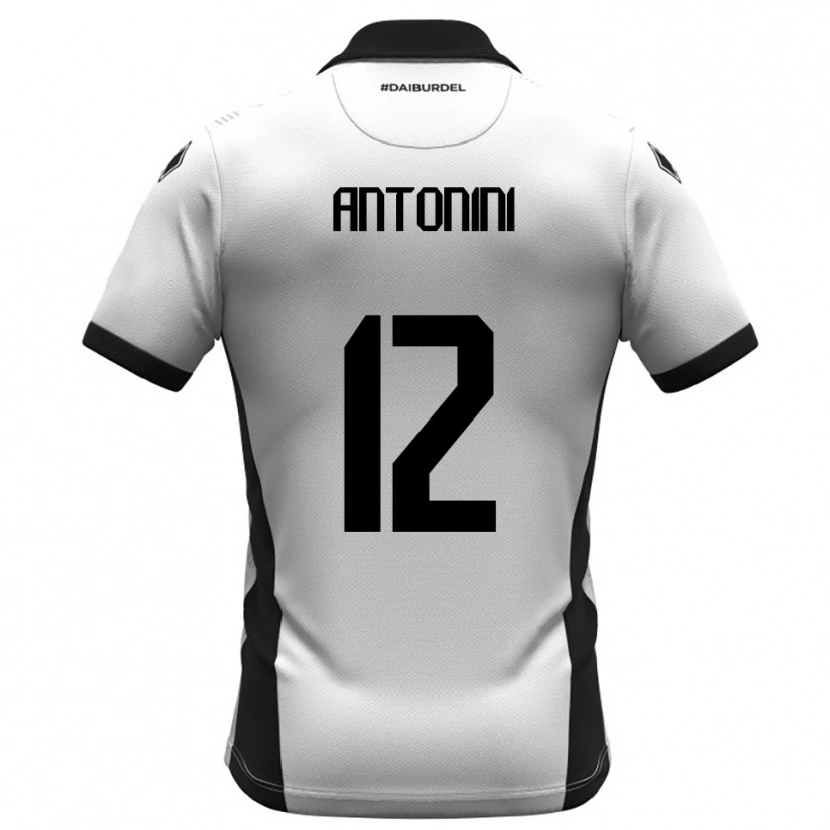 Danxen Dames Francesco Antonini #12 Wit Zwart Oranje Thuisshirt Thuistenue 2025/26 T-Shirt België