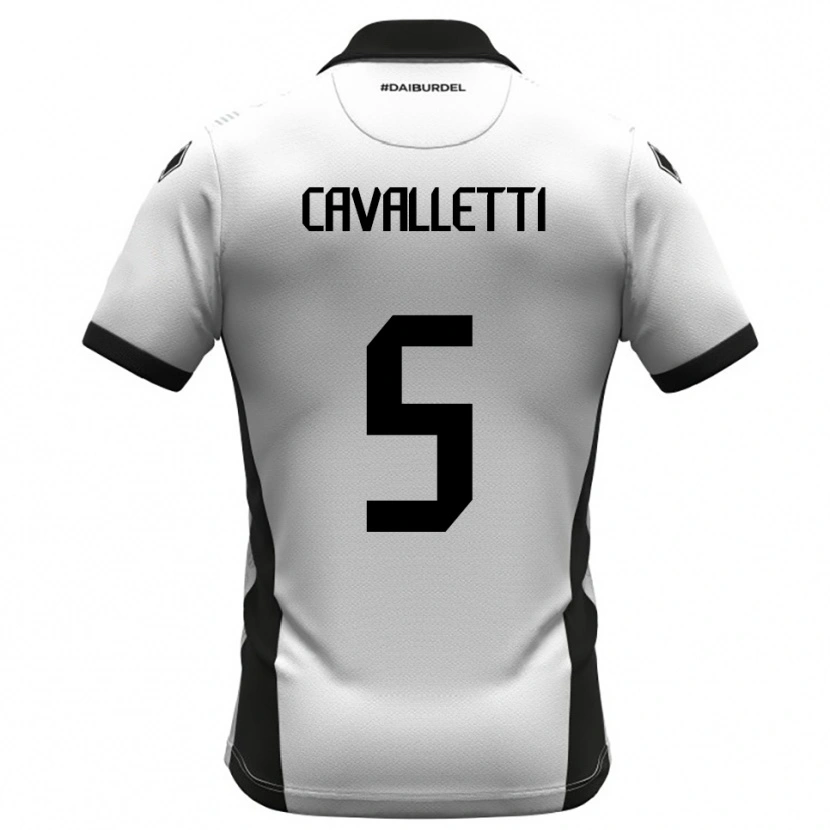 Danxen Dames Pietro Cavalletti #5 Wit Zwart Oranje Thuisshirt Thuistenue 2025/26 T-Shirt België