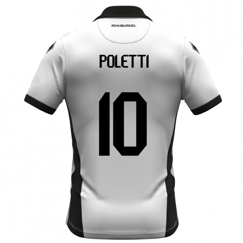 Danxen Dames Thomas Poletti #10 Wit Zwart Oranje Thuisshirt Thuistenue 2025/26 T-Shirt België