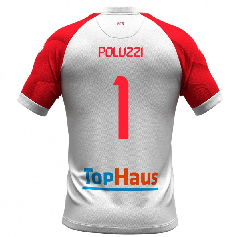 Danxen Dames Giacomo Poluzzi #1 Wit Rood Thuisshirt Thuistenue 2025/26 T-Shirt België