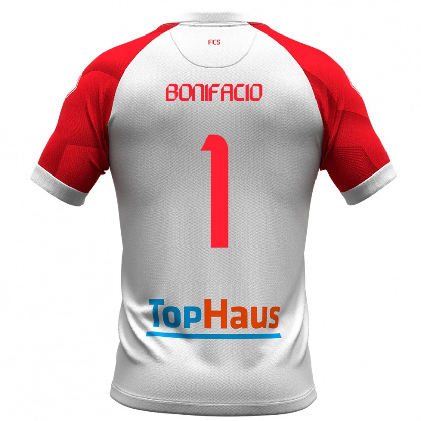 Danxen Dames Lorenzo Bonifacio #1 Wit Rood Thuisshirt Thuistenue 2025/26 T-Shirt België