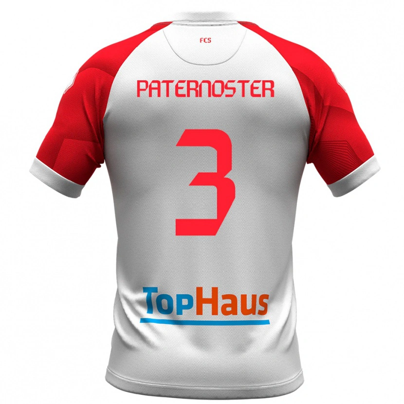Danxen Dames Ivan Paternoster #3 Wit Rood Thuisshirt Thuistenue 2025/26 T-Shirt België