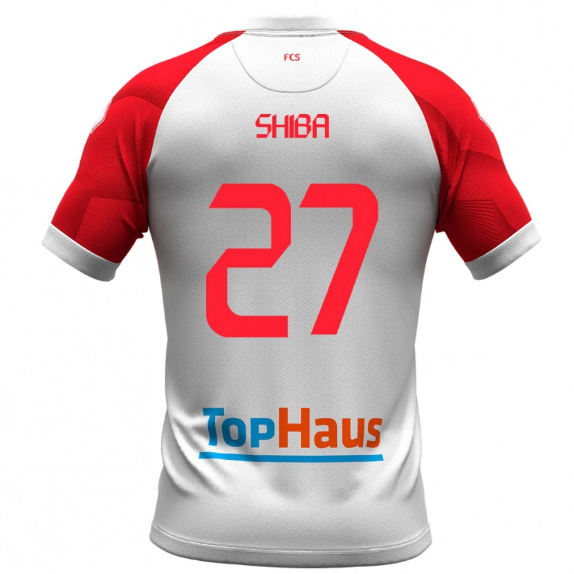 Danxen Dames Cristian Shiba #27 Wit Rood Thuisshirt Thuistenue 2025/26 T-Shirt België