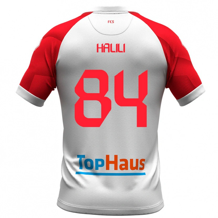 Danxen Dames Renato Halili #84 Wit Rood Thuisshirt Thuistenue 2025/26 T-Shirt België