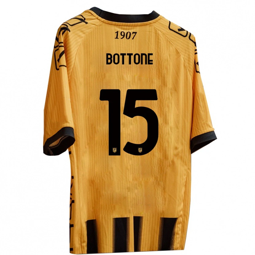 Danxen Dames Salvatore Bottone #15 Geel Zwart Thuisshirt Thuistenue 2025/26 T-Shirt België