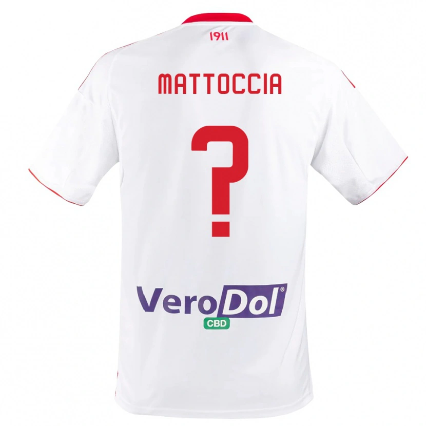 Danxen Dames Riccardo Mattoccia #0 Wit Rood Thuisshirt Thuistenue 2025/26 T-Shirt België