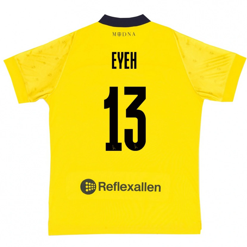 Danxen Dames Nicholas Eyeh #13 Geel Donkerblauw Thuisshirt Thuistenue 2025/26 T-Shirt België
