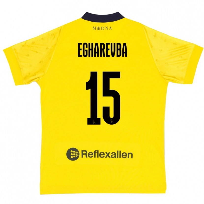 Danxen Dames Treasure Egharevba #15 Geel Donkerblauw Thuisshirt Thuistenue 2025/26 T-Shirt België