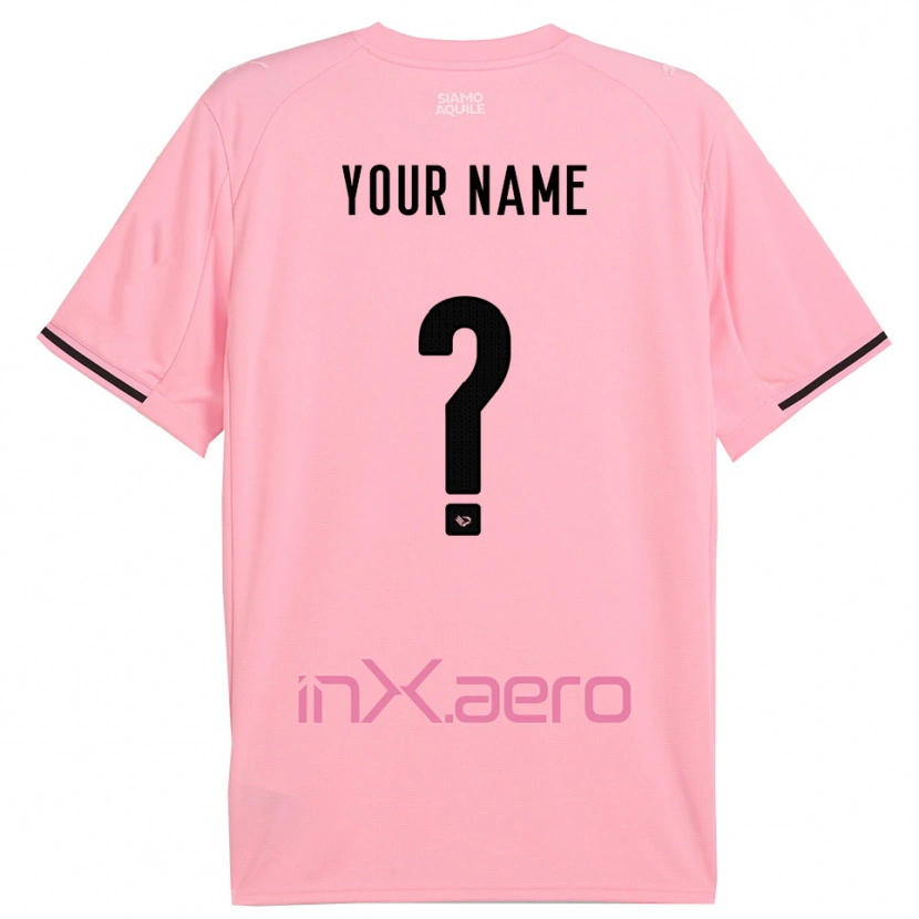 Danxen Dames Uw Naam #0 Roze Zwart Thuisshirt Thuistenue 2025/26 T-Shirt België