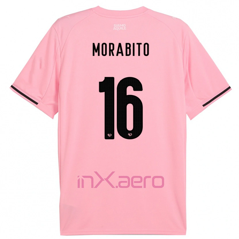 Danxen Dames Gioele Maria Morabito #16 Roze Zwart Thuisshirt Thuistenue 2025/26 T-Shirt België