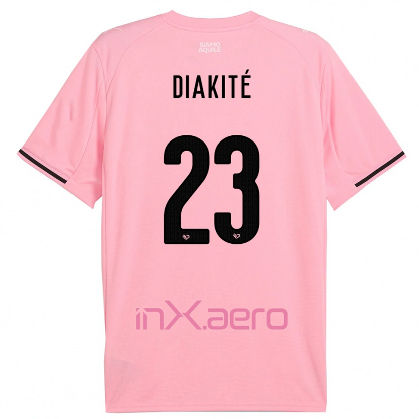 Danxen Dames Salim Diakité #23 Roze Zwart Thuisshirt Thuistenue 2025/26 T-Shirt België