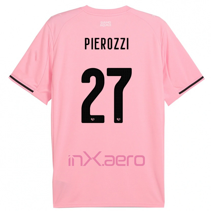Danxen Dames Niccolò Pierozzi #27 Roze Zwart Thuisshirt Thuistenue 2025/26 T-Shirt België