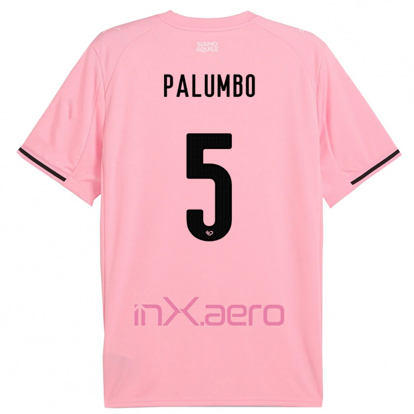 Danxen Dames Antonio Palumbo #5 Roze Zwart Thuisshirt Thuistenue 2025/26 T-Shirt België