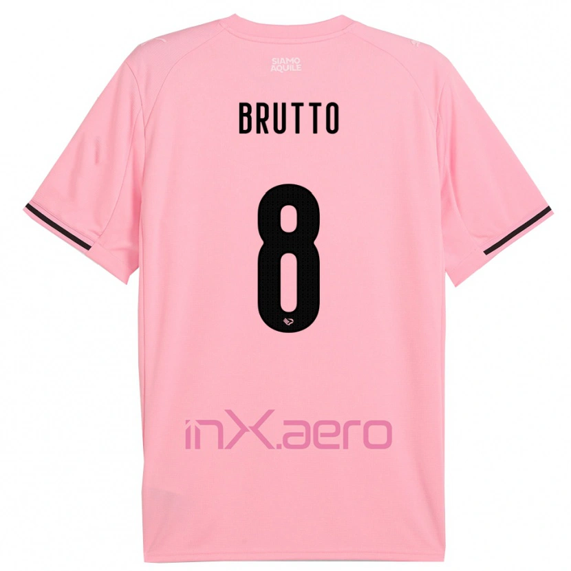 Danxen Dames Valerio Brutto #8 Roze Zwart Thuisshirt Thuistenue 2025/26 T-Shirt België