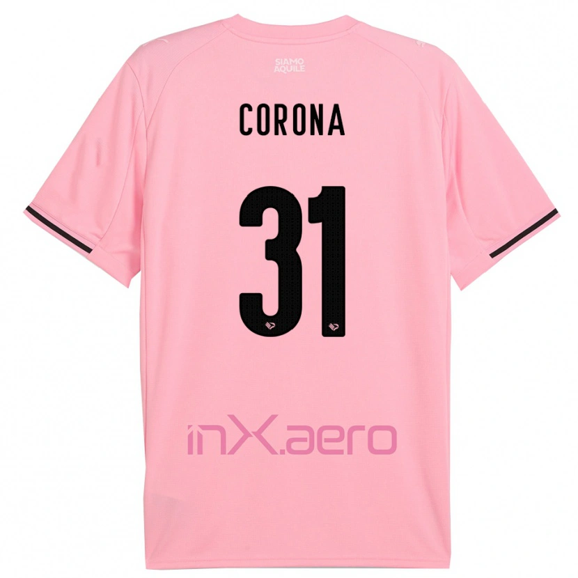 Danxen Dames Giacomo Corona #31 Roze Zwart Thuisshirt Thuistenue 2025/26 T-Shirt België