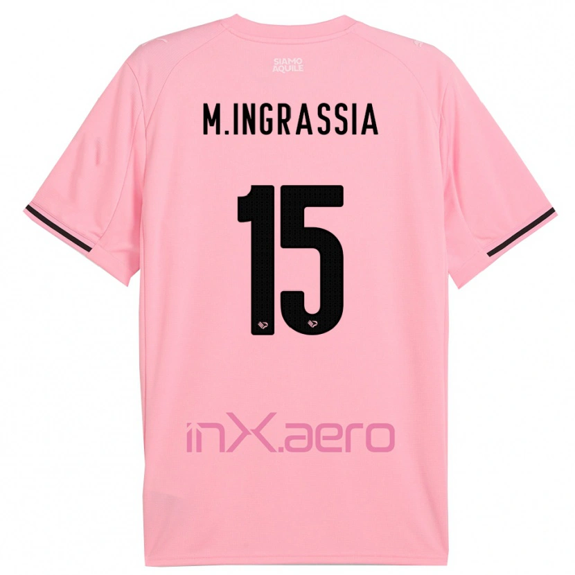 Danxen Dames Manuel Ingrassia #15 Roze Zwart Thuisshirt Thuistenue 2025/26 T-Shirt België